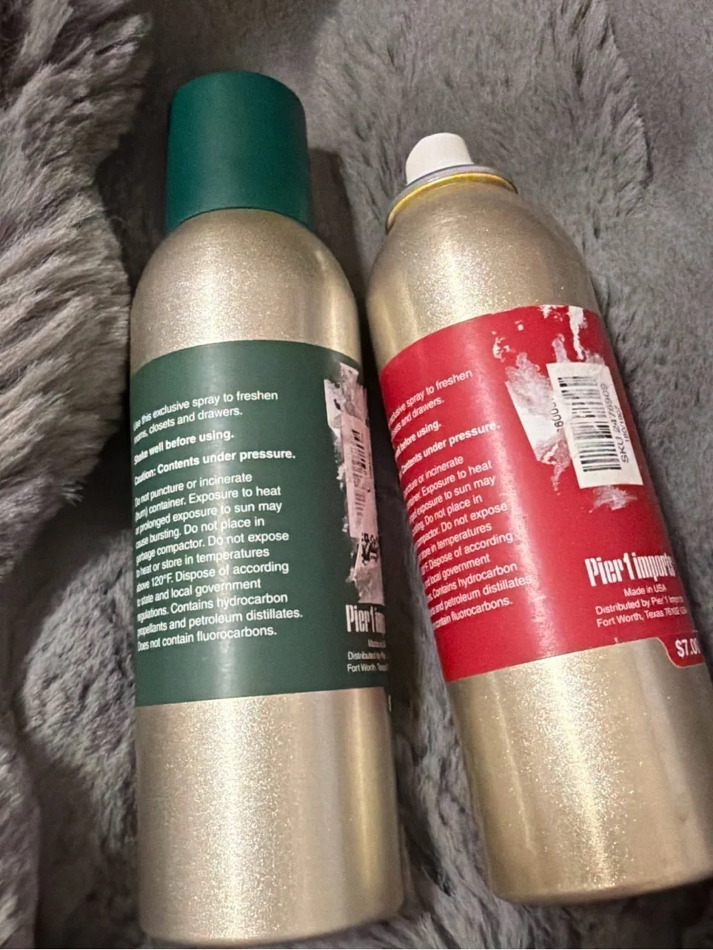 Pier 1 Holiday Forest & Apple Cinnamon Home Fragrance Sprays Green and Red preow